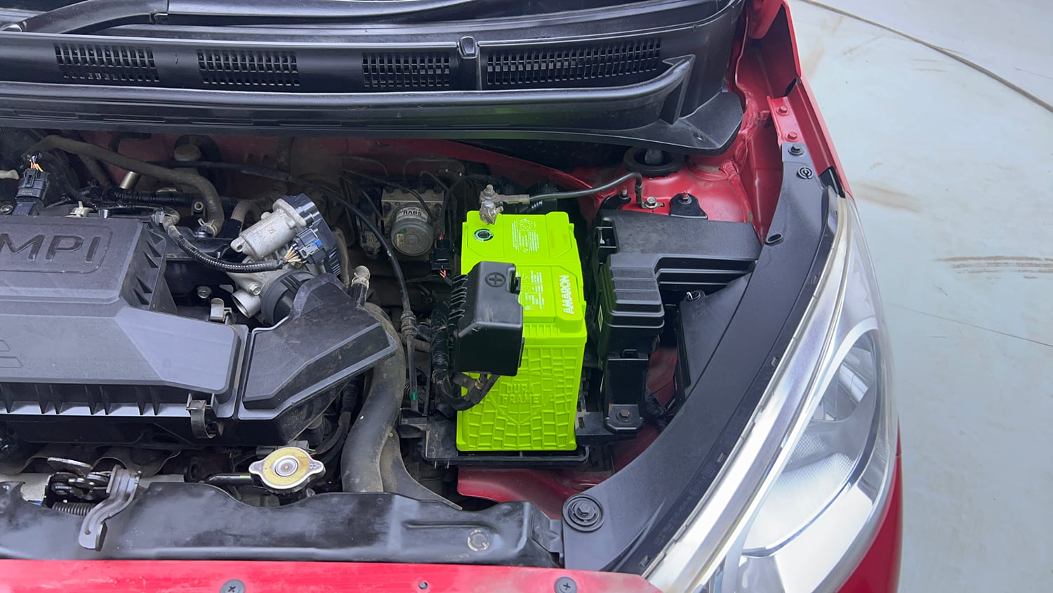 Used 2019 Hyundai Santro Sportz Petrol Manual engine ENGINE LEFT SIDE VIEW