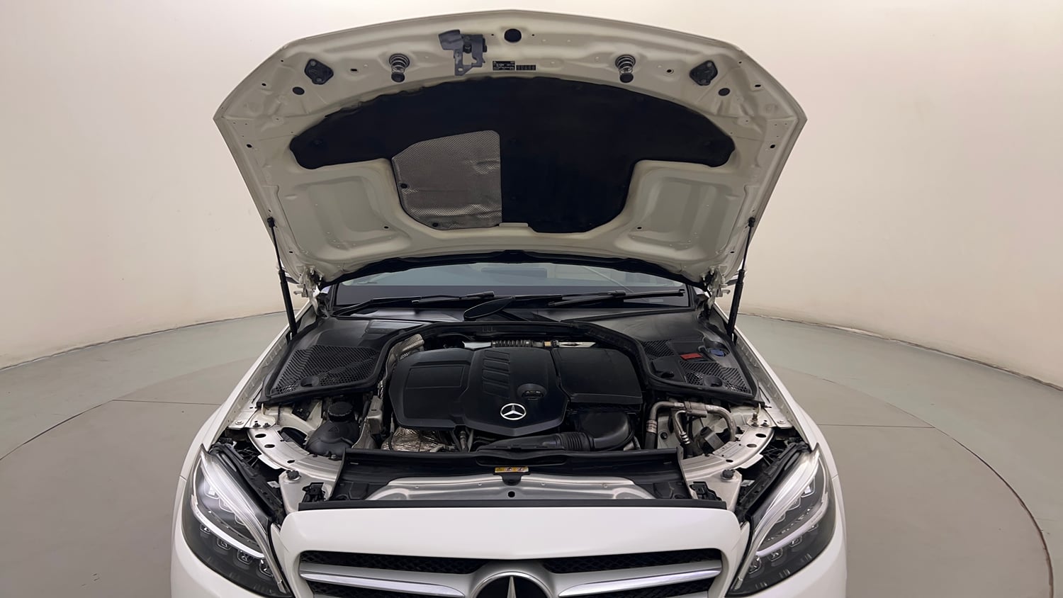 Used 2019 Mercedes-Benz C-Class C 220d Progressive Diesel Automatic engine ENGINE & BONNET OPEN FRONT VIEW