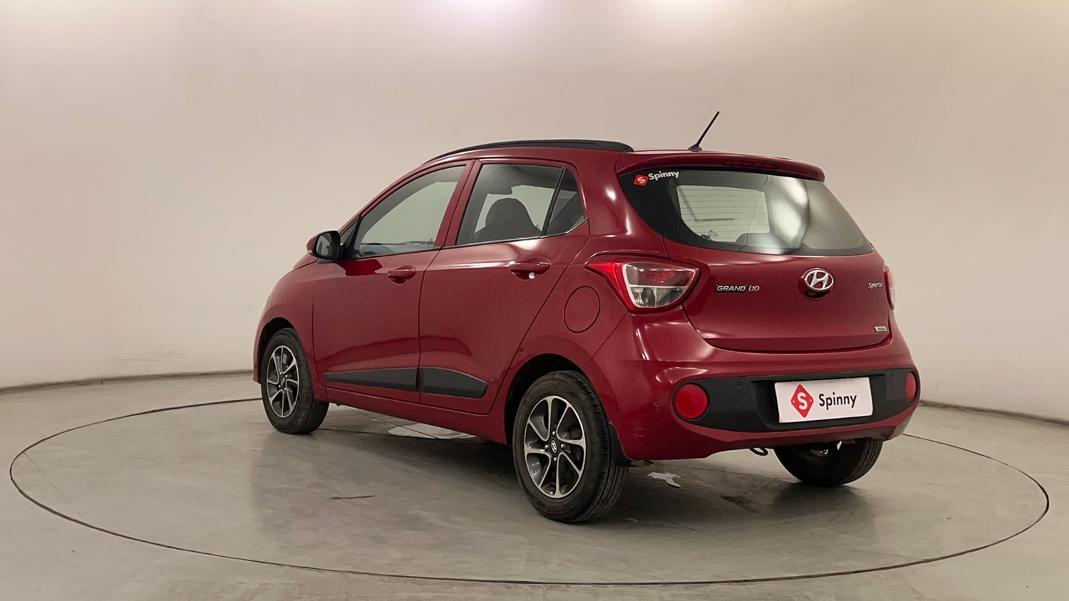Used 2017 Hyundai Grand i10 Sportz (O) AT 1.2 Kappa VTVT Petrol Automatic exterior LEFT REAR CORNER VIEW