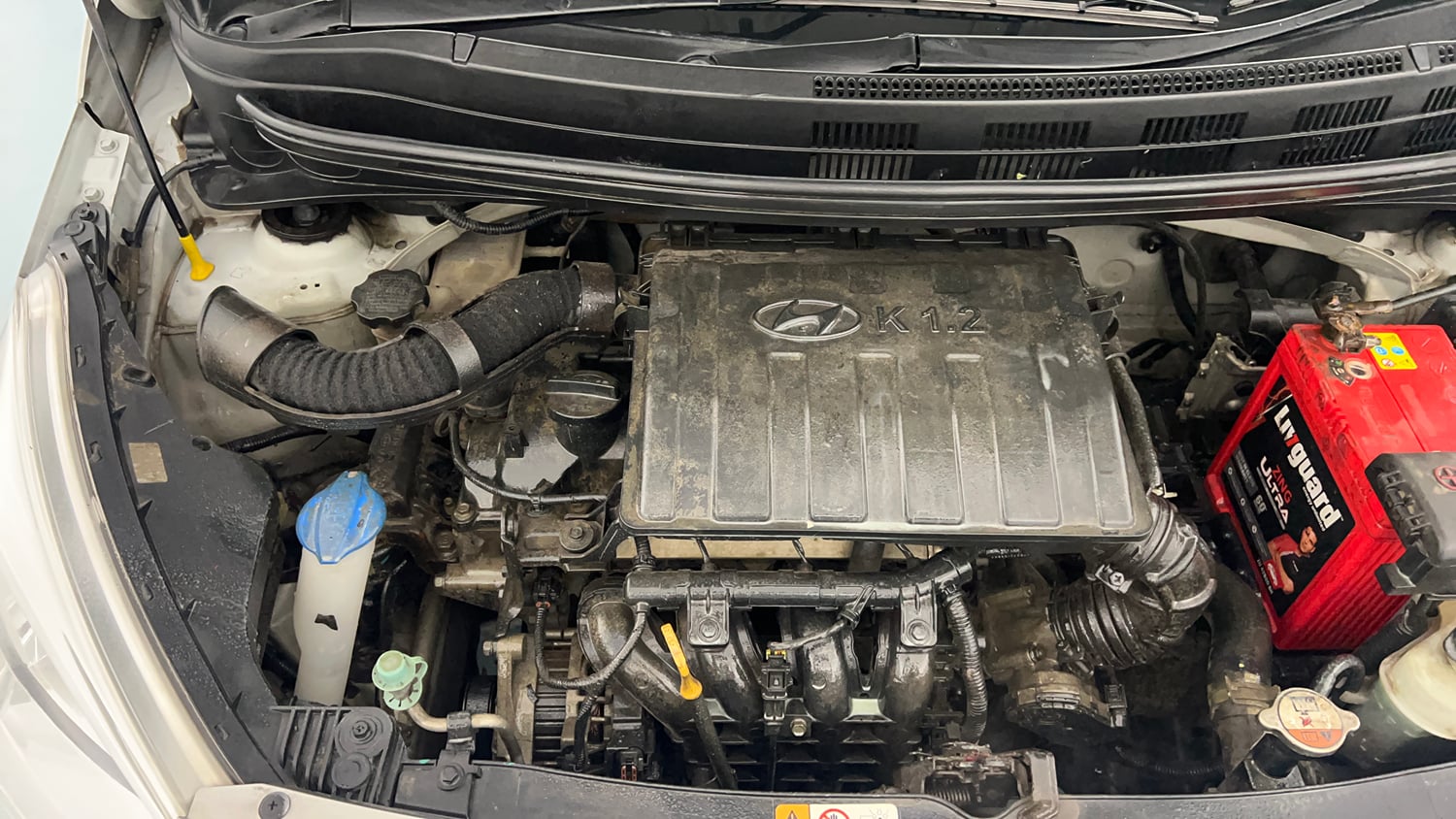 Used 2016 Hyundai Grand i10 Sportz 1.2 Kappa VTVT Petrol Manual engine ENGINE RIGHT SIDE VIEW