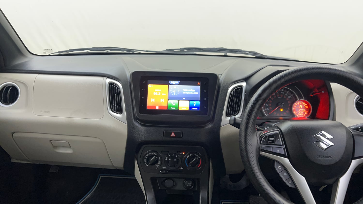 Used 2024 Maruti Suzuki Wagon R ZXI Plus 1.2 AGS Petrol Automatic interior MUSIC SYSTEM & AC CONTROL VIEW