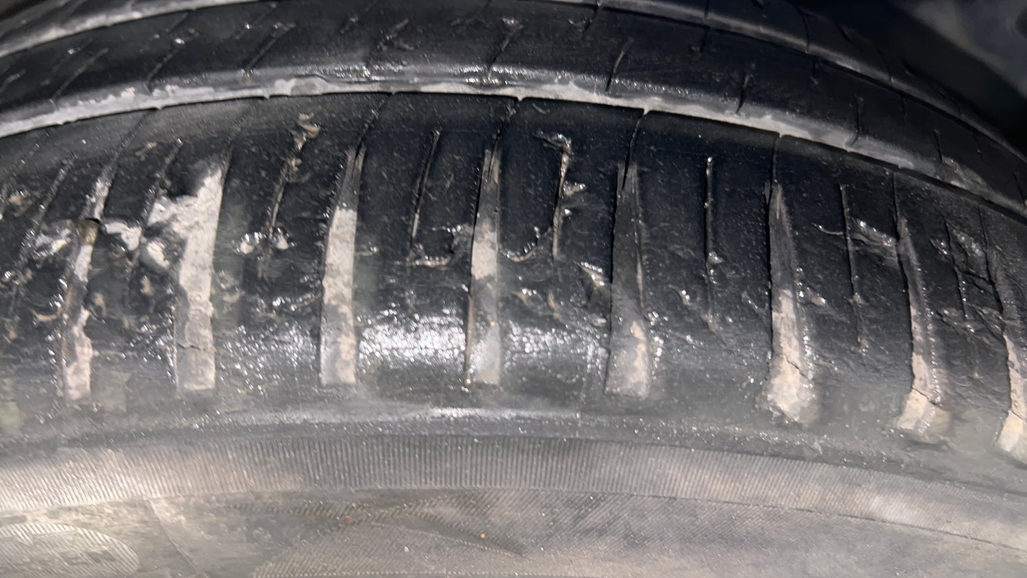 Used 2018 Honda Jazz V AT Petrol Petrol Automatic tyres RIGHT FRONT TYRE TREAD VIEW