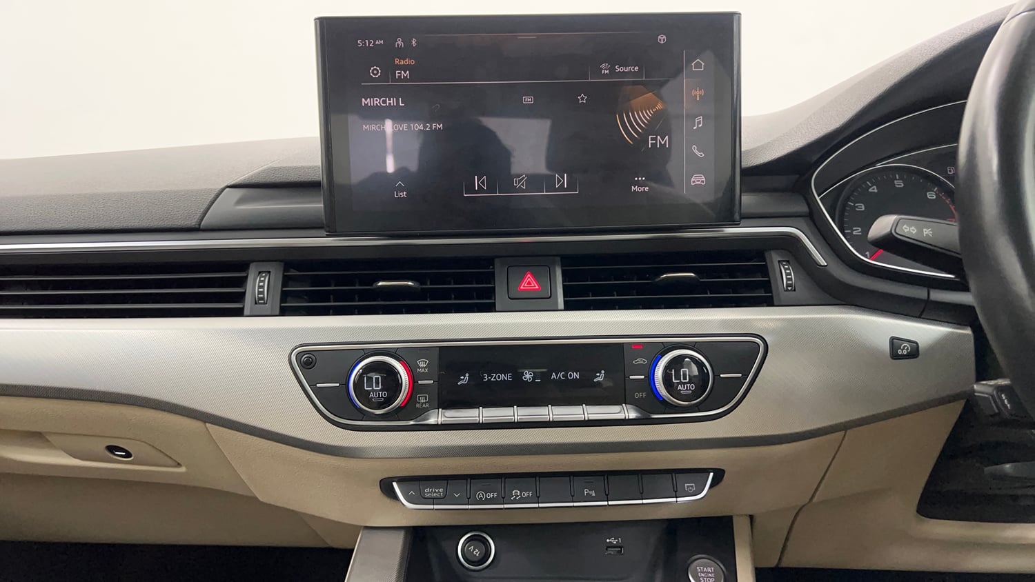 Used 2021 Audi A4 Premium Plus 40 TFSI Petrol Automatic interior MUSIC SYSTEM & AC CONTROL VIEW