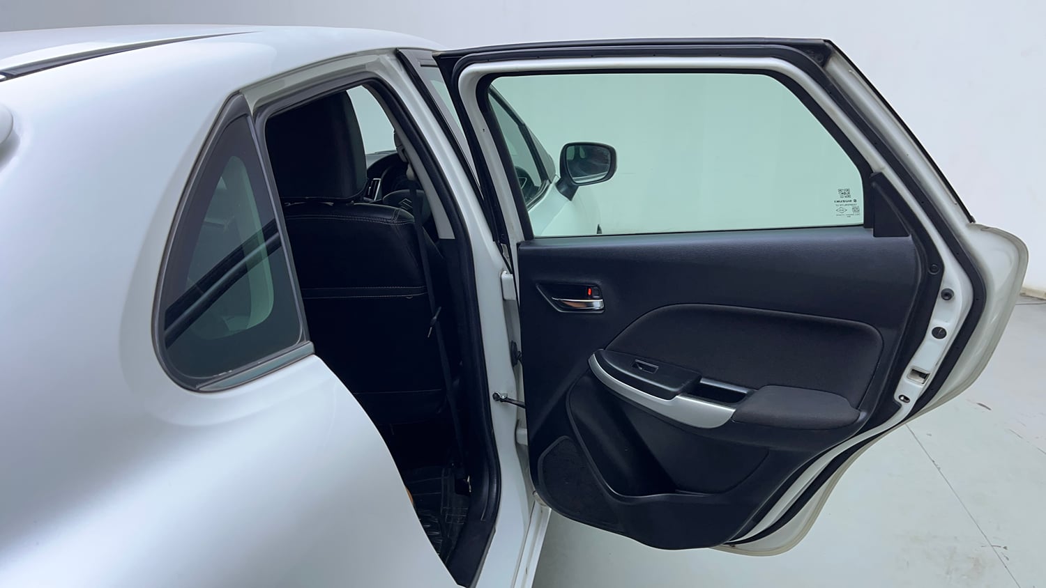 Used 2017 Maruti Suzuki Baleno Zeta 1.2 AT Petrol Automatic interior RIGHT REAR DOOR OPEN VIEW