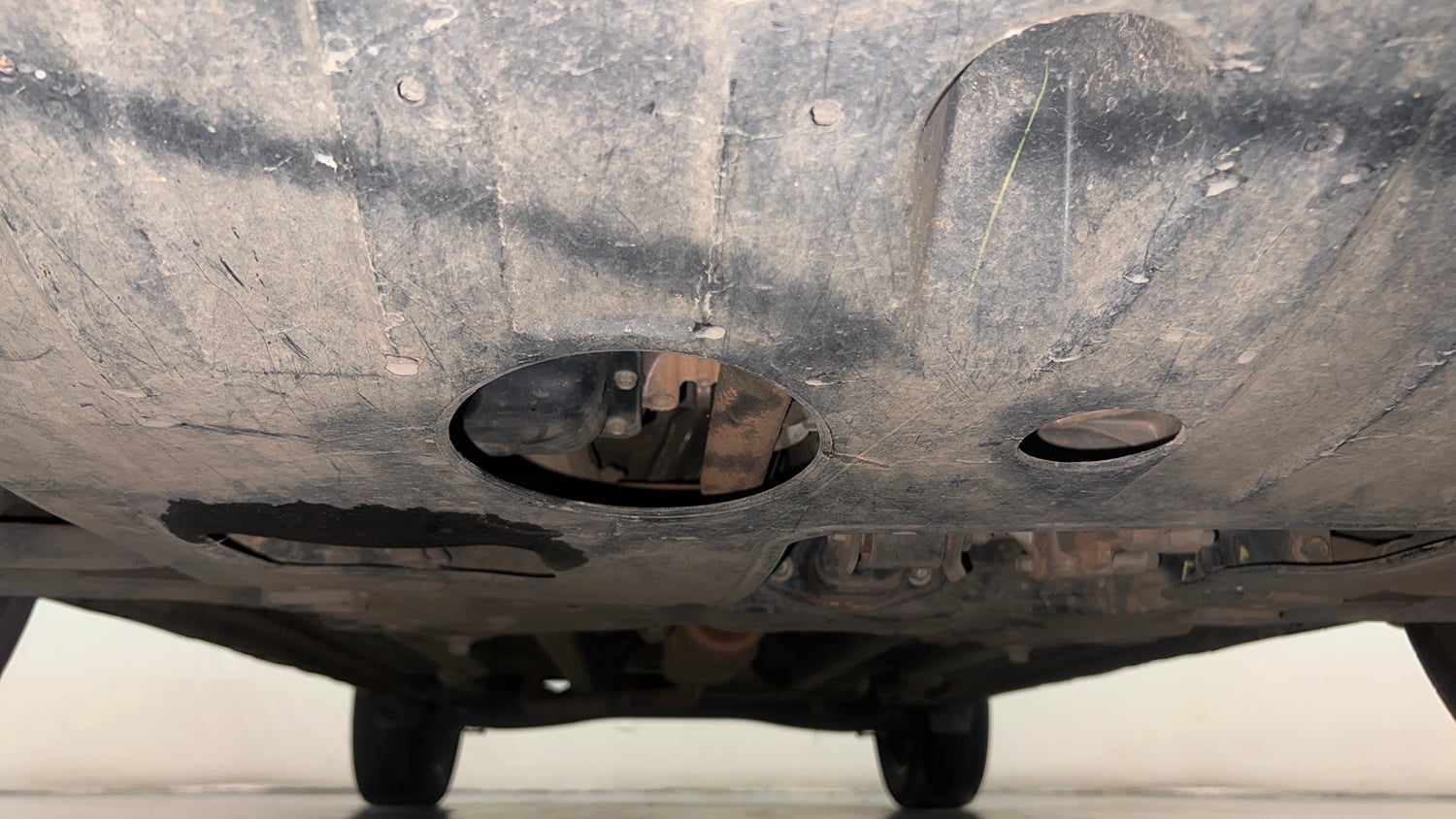 Used 2022 Hyundai Creta SX (O) 1.4 Turbo 7 DCT Petrol Automatic extra FRONT LEFT UNDERBODY VIEW