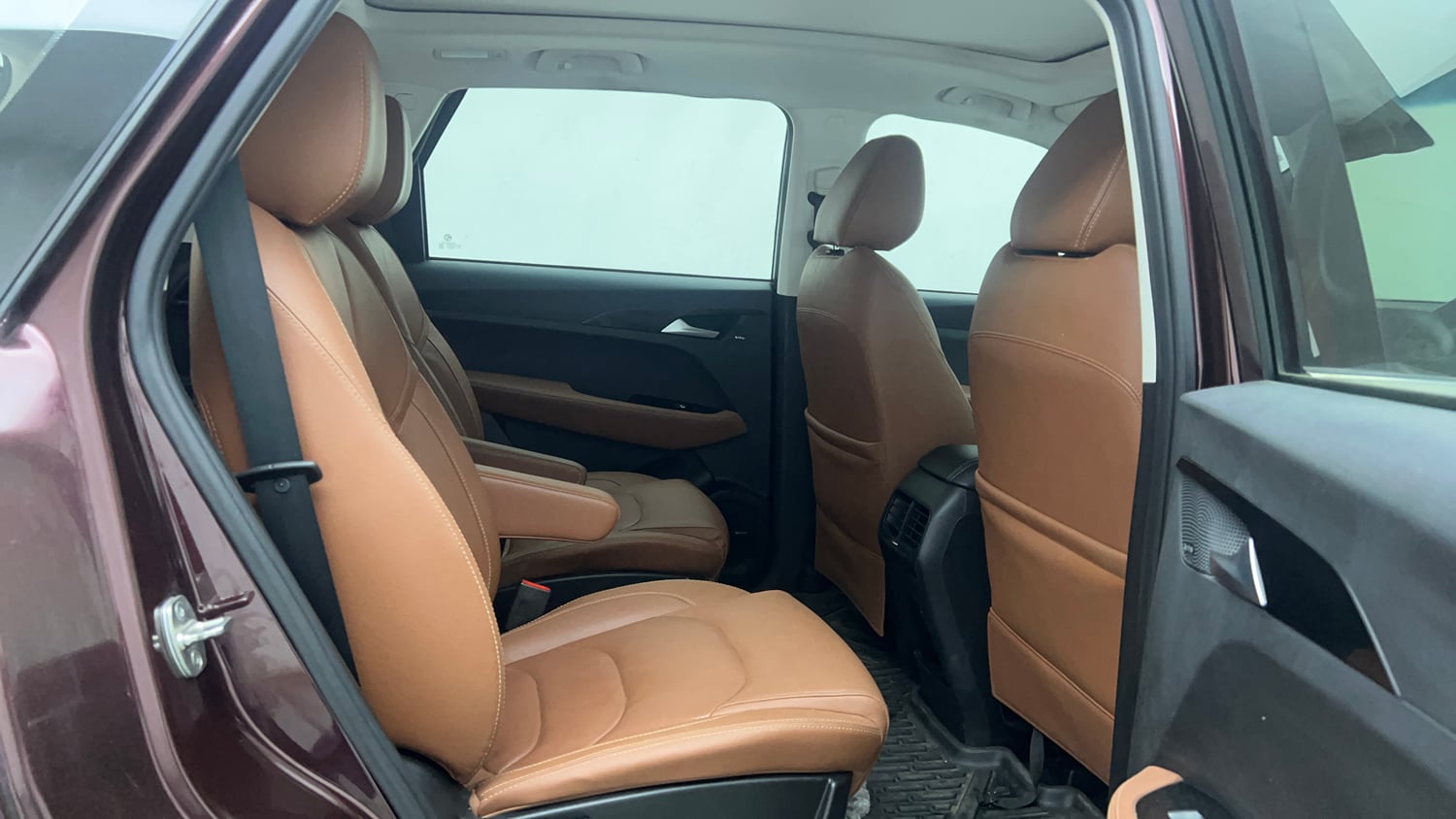 Used 2020 MG Motors Hector Plus Sharp 1.5 DCT Petrol Petrol Automatic interior RIGHT SIDE REAR DOOR CABIN VIEW