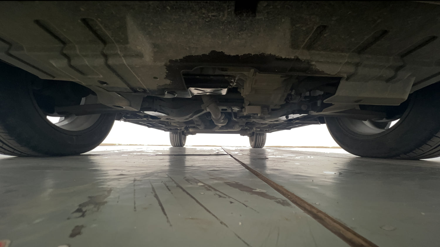 Used 2025 Tata Nexon Fearless Plus (PS) 1.5 Diesel 6AMT Dual Tone Diesel Automatic extra FRONT LEFT UNDERBODY VIEW