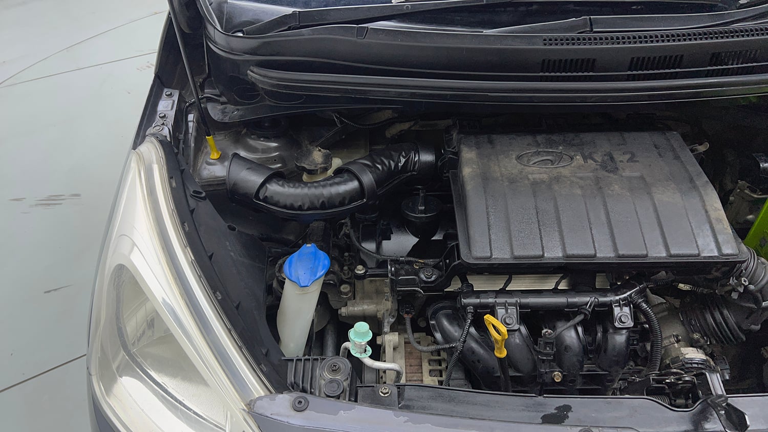 Used 2016 Hyundai Grand i10 Sportz 1.2 Kappa VTVT Petrol Manual engine ENGINE RIGHT SIDE VIEW