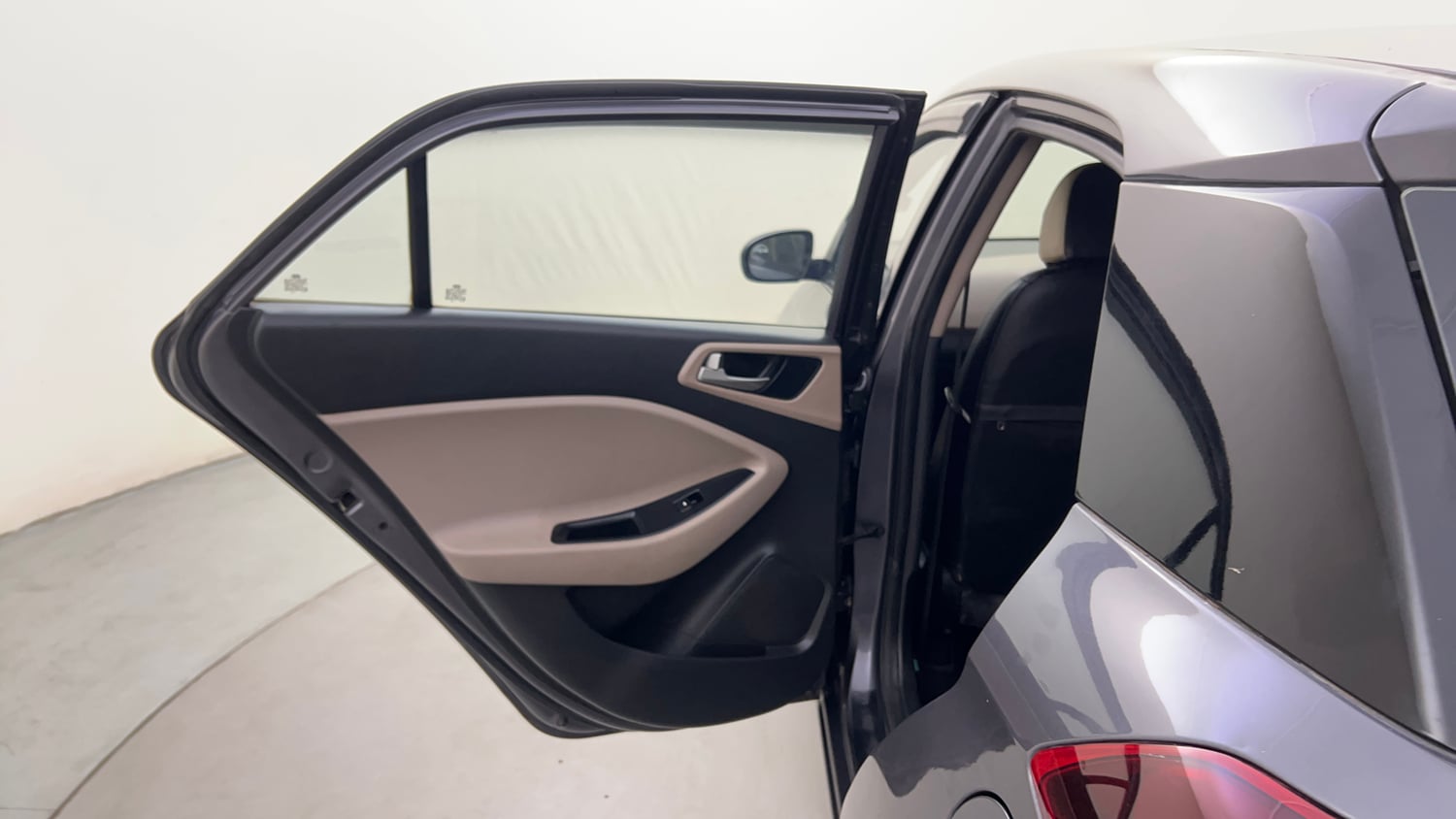 Used 2019 Hyundai Elite i20 Magna Plus 1.2 + CNG (Outside Fitted) Petrol Manual interior LEFT REAR DOOR OPEN VIEW