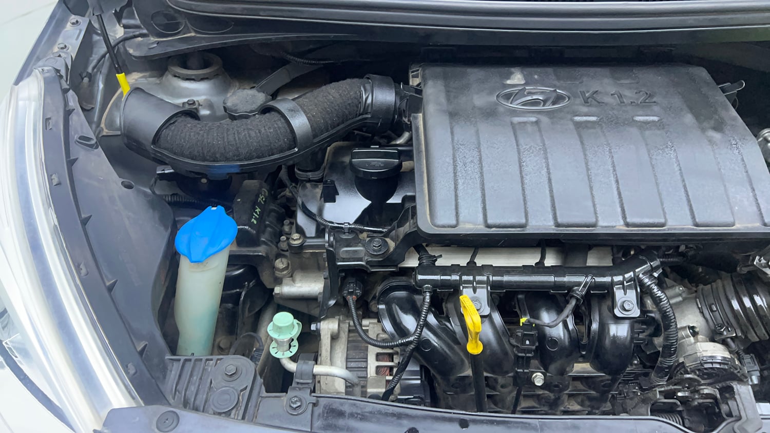 Used 2014 Hyundai Grand i10 Sportz AT 1.2 Kappa VTVT Petrol Automatic engine ENGINE RIGHT SIDE VIEW