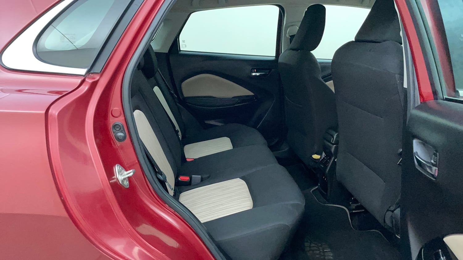 Used 2023 Toyota Glanza V AMT Petrol Automatic interior RIGHT SIDE REAR DOOR CABIN VIEW