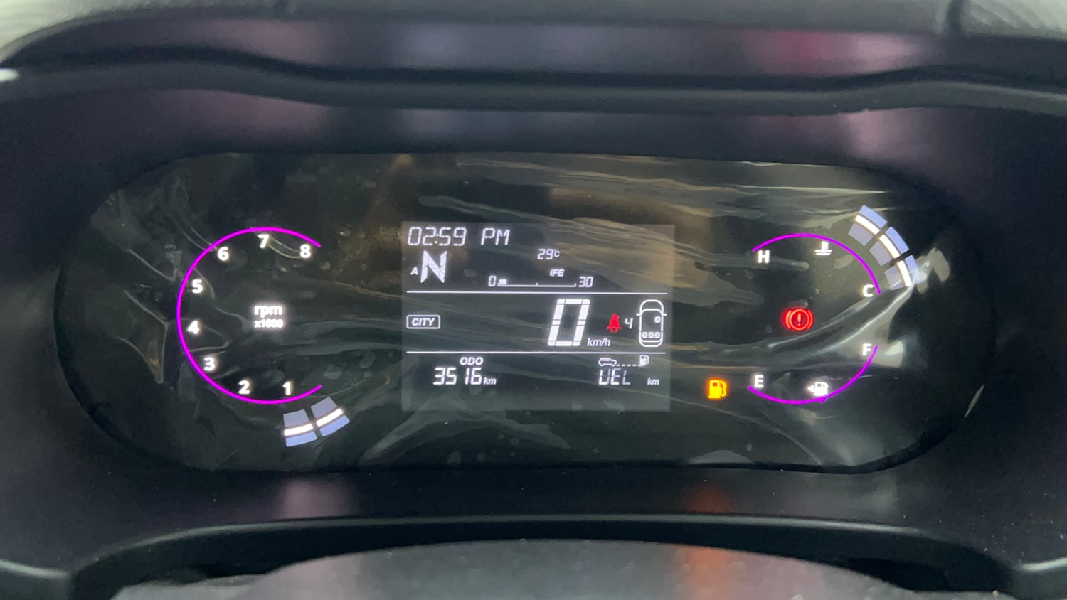Used 2025 Tata Altroz Creative S Petrol 5AMT Petrol Automatic interior CLUSTERMETER VIEW