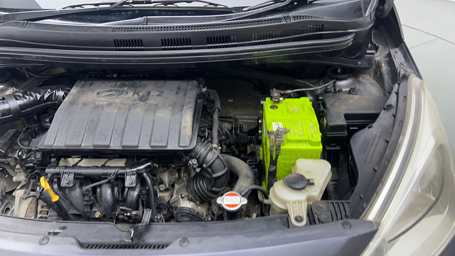 Used 2016 Hyundai Grand i10 Sportz 1.2 Kappa VTVT Petrol Manual engine ENGINE LEFT SIDE VIEW