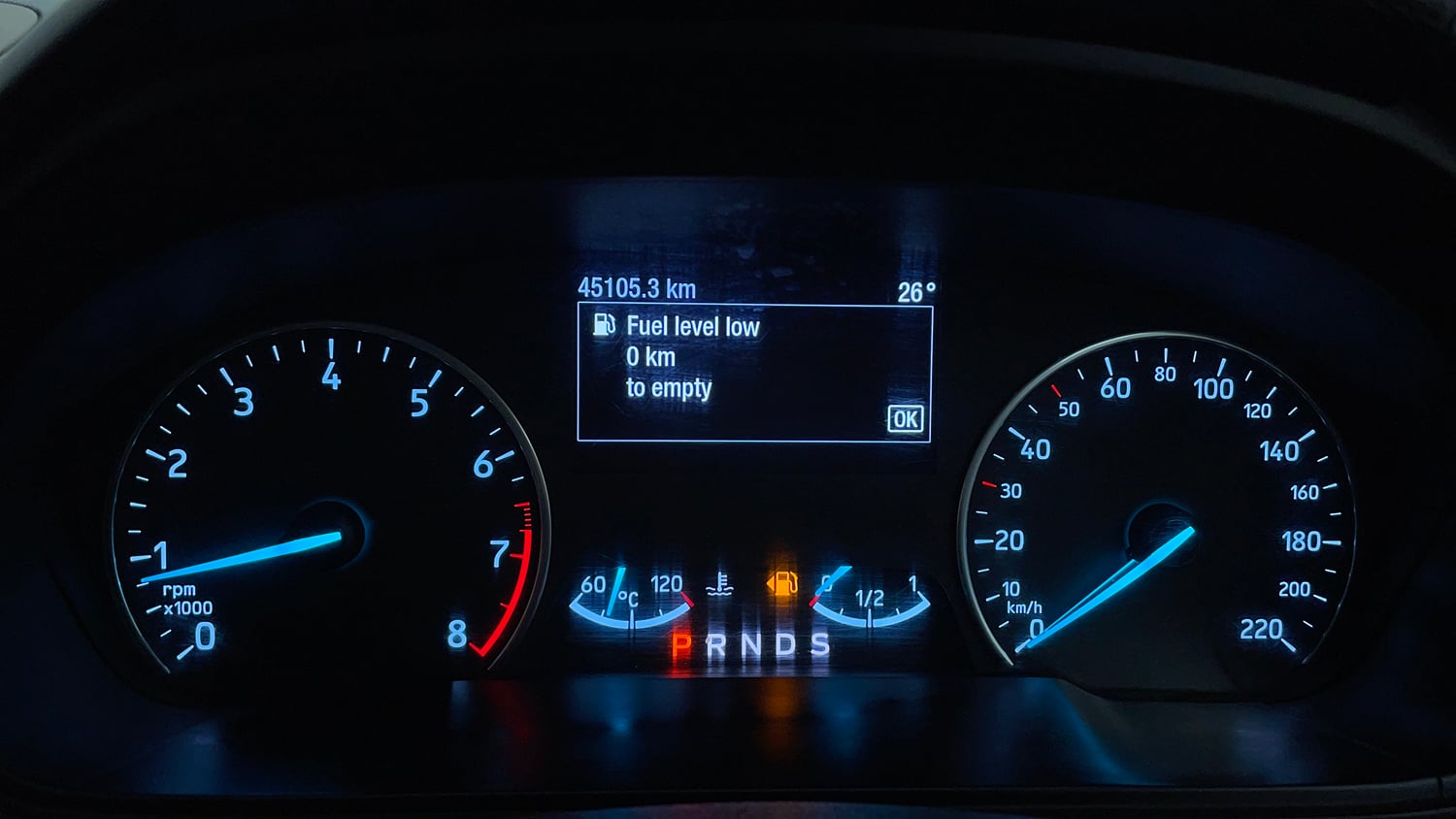 Used 2020 Ford EcoSport Titanium + 1.5L Ti-VCT AT Petrol Automatic interior CLUSTERMETER VIEW