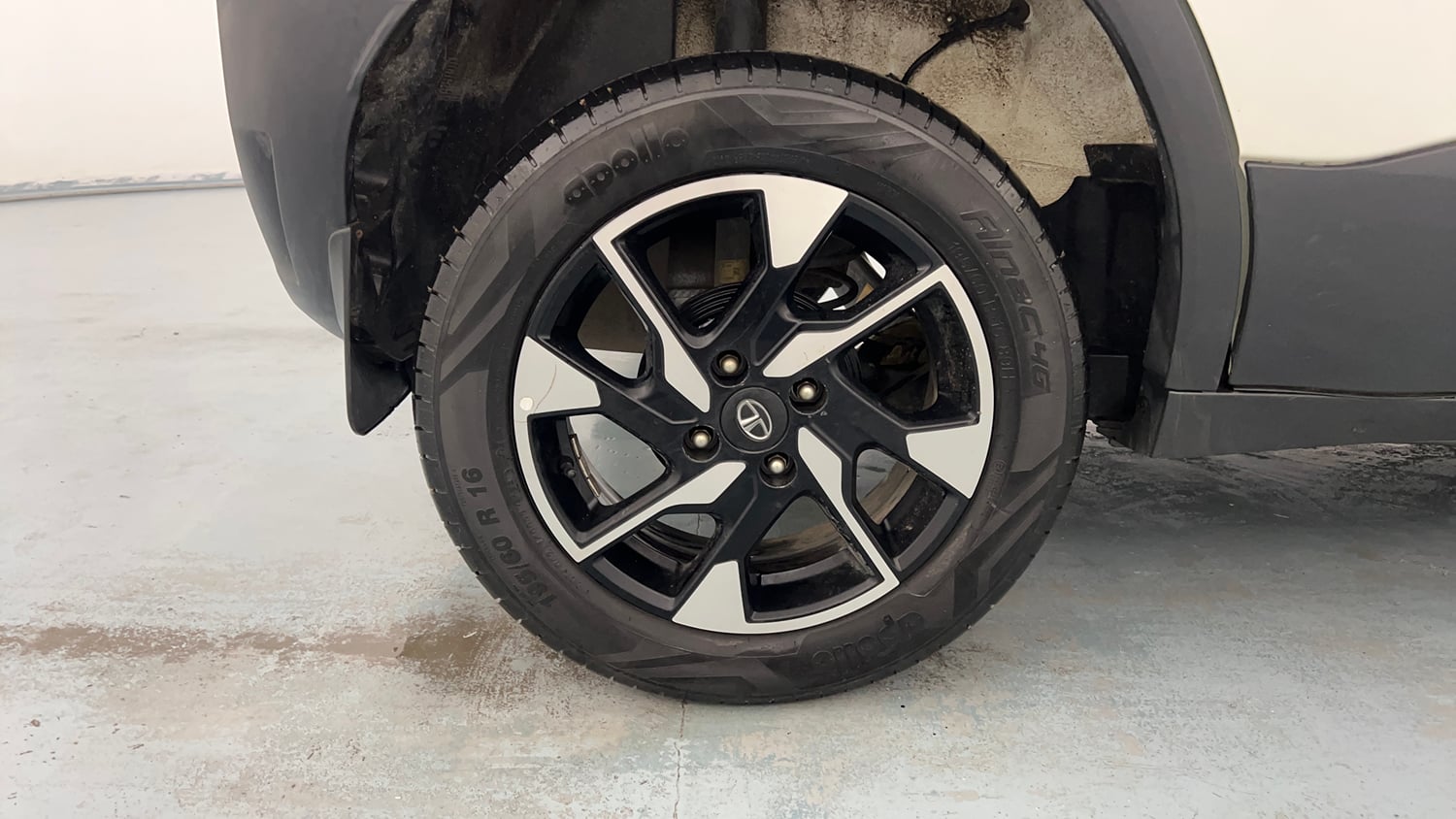 Used 2023 Tata Punch Creative Dual Tone Petrol Manual tyres RIGHT REAR TYRE RIM VIEW