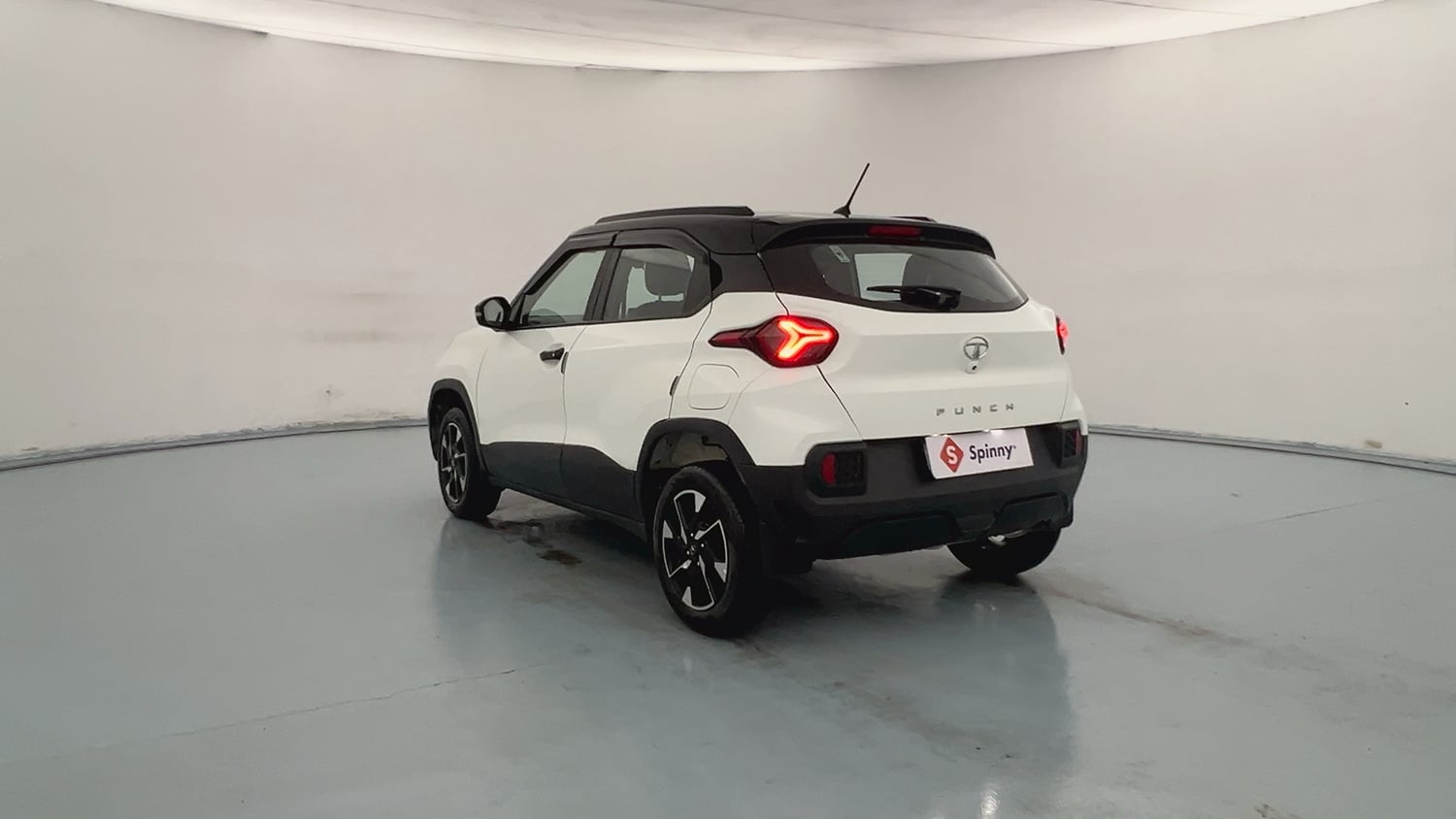Used 2023 Tata Punch Creative Dual Tone Petrol Manual exterior LEFT REAR CORNER VIEW