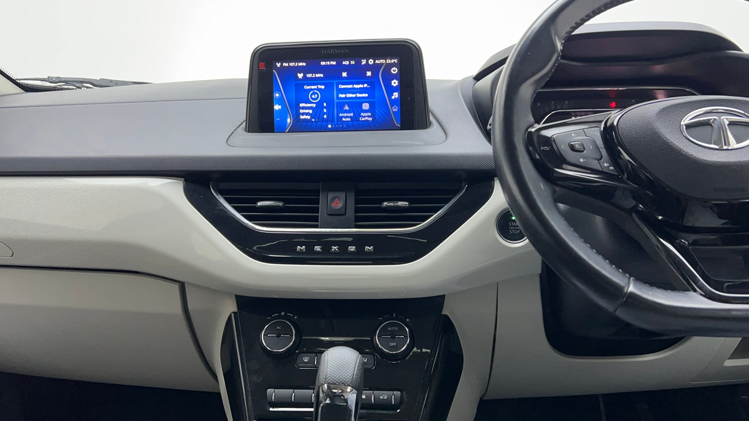 Used 2022 Tata Nexon XZA Plus (HS) Petrol Automatic interior MUSIC SYSTEM & AC CONTROL VIEW