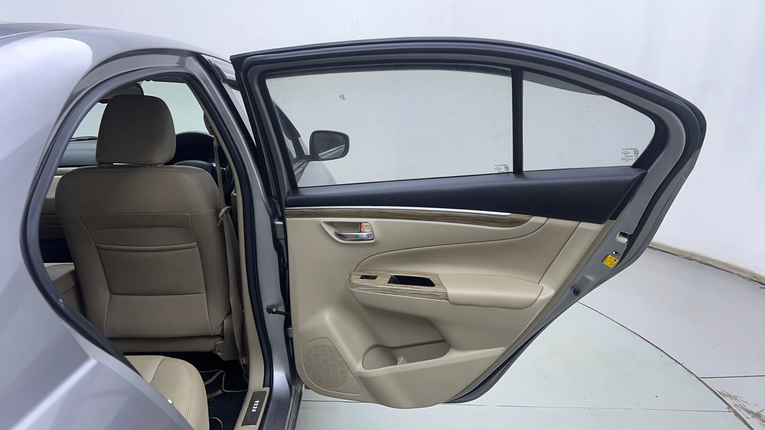 Used 2021 Maruti Suzuki Ciaz Alpha 1.5 Petrol Manual interior RIGHT REAR DOOR OPEN VIEW