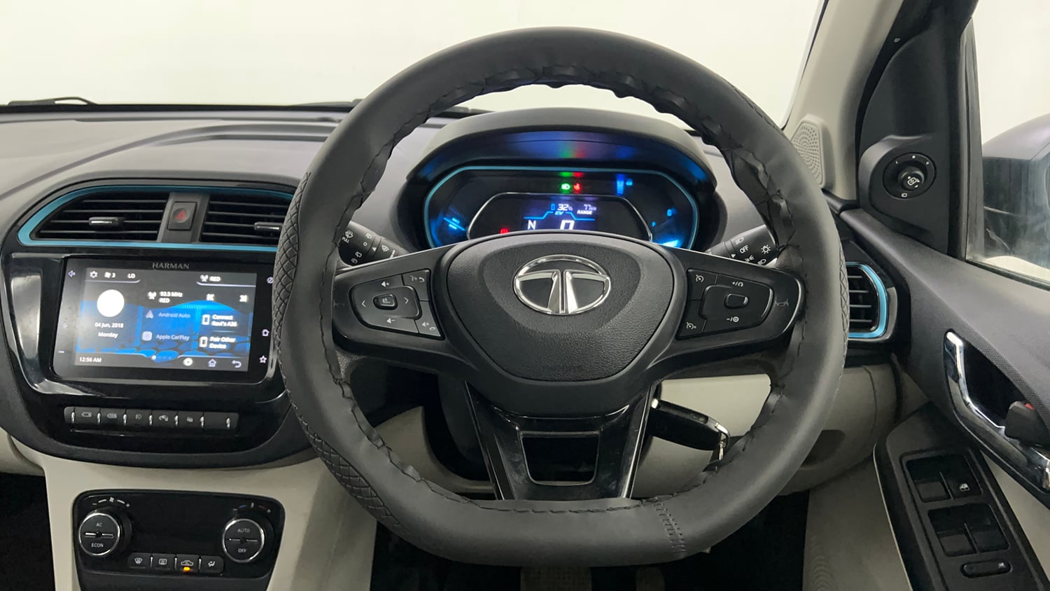 Used 2023 Tata Tiago EV XZ Plus Long Range Electric Automatic interior STEERING VIEW