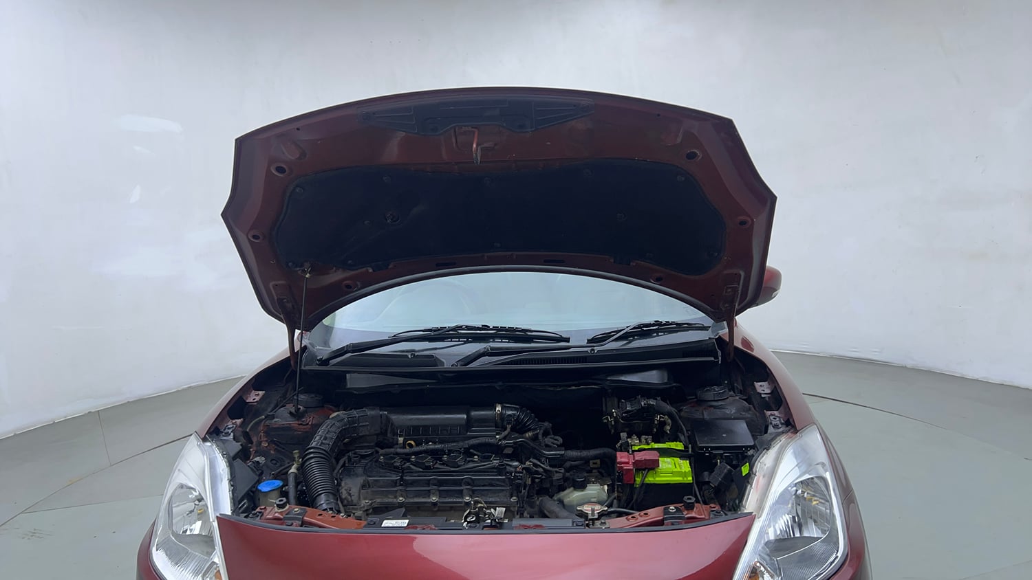 Used 2019 Maruti Suzuki Dzire VXi AMT Petrol Automatic engine ENGINE & BONNET OPEN FRONT VIEW