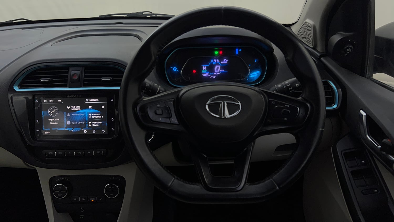Used 2023 Tata Tiago EV XZ Plus Tech LUX Long Range Electric Automatic interior STEERING VIEW