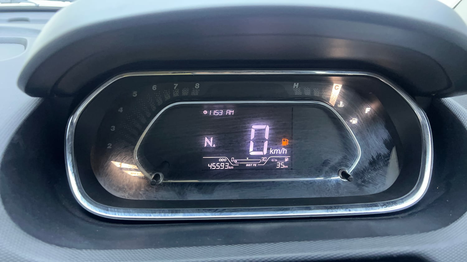 Used 2023 Tata Tigor XZA Plus Leatherette Pack Petrol Automatic interior CLUSTERMETER VIEW