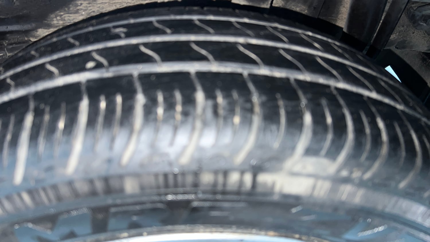 Used 2023 Tata Tiago XTA Petrol Automatic tyres LEFT REAR TYRE TREAD VIEW