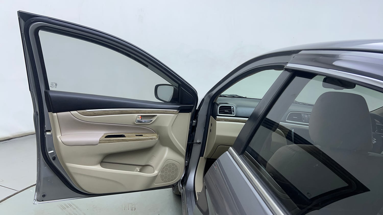 Used 2021 Maruti Suzuki Ciaz Alpha 1.5 Petrol Manual interior LEFT FRONT DOOR OPEN VIEW