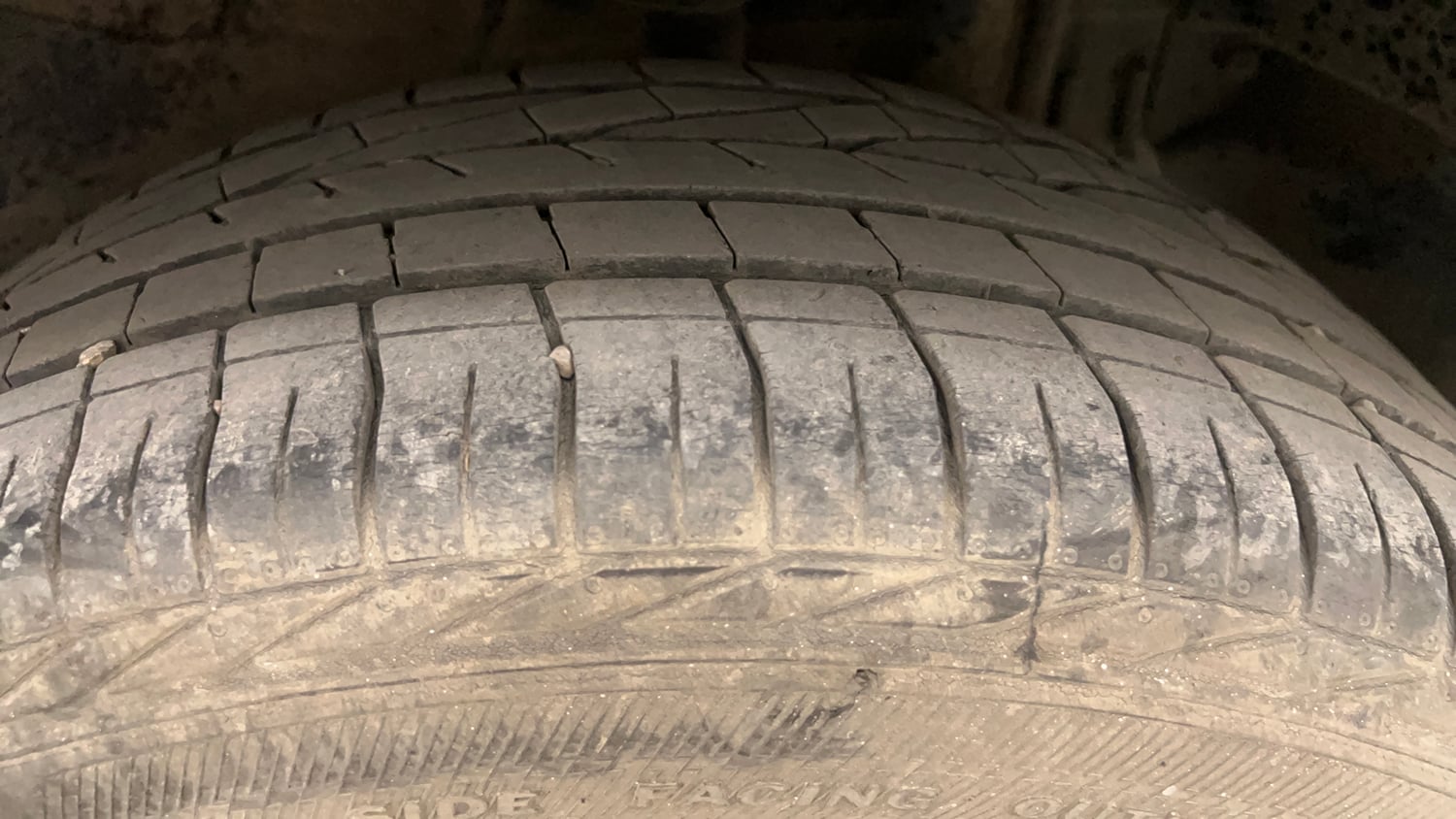 Used 2021 Tata Nexon XZ Plus Diesel Diesel Manual tyres LEFT REAR TYRE TREAD VIEW