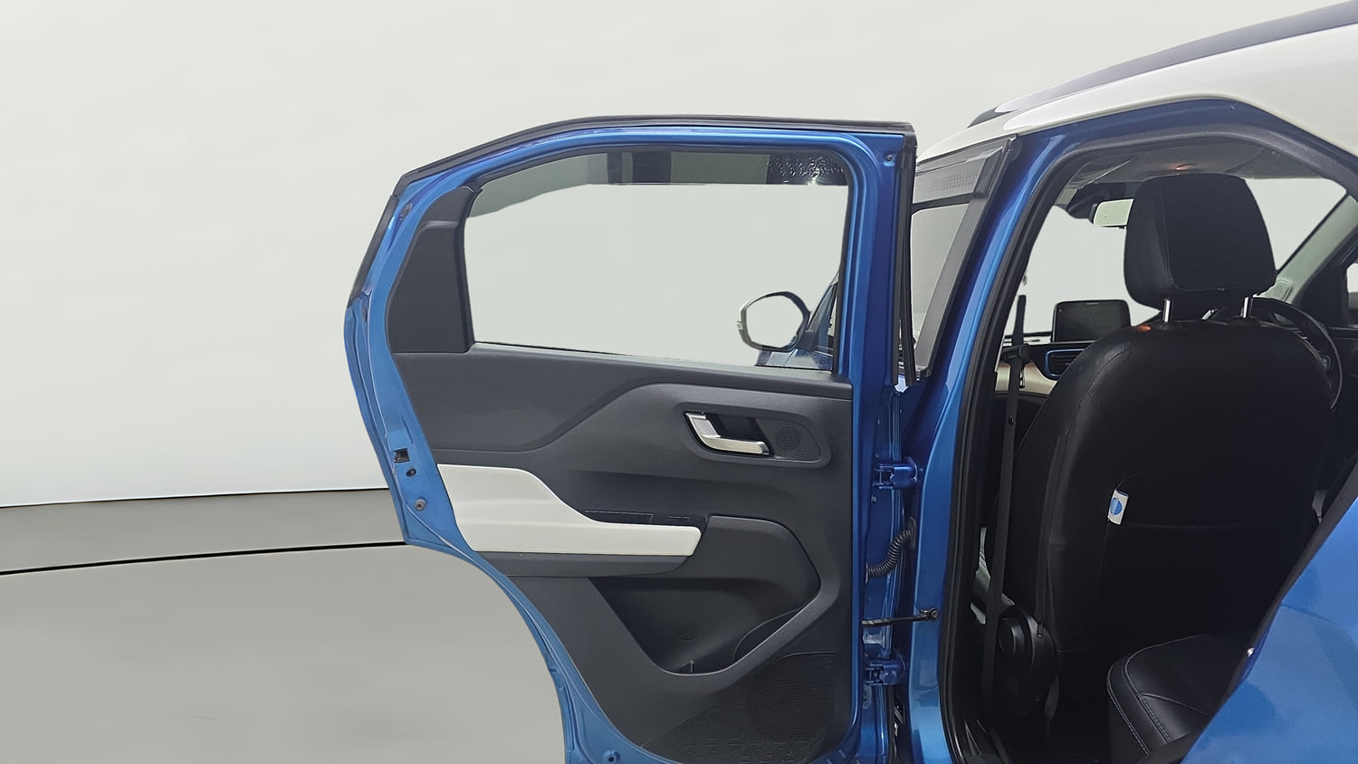 Used 2022 Tata Punch Creative Dual Tone Petrol Manual interior LEFT REAR DOOR OPEN VIEW