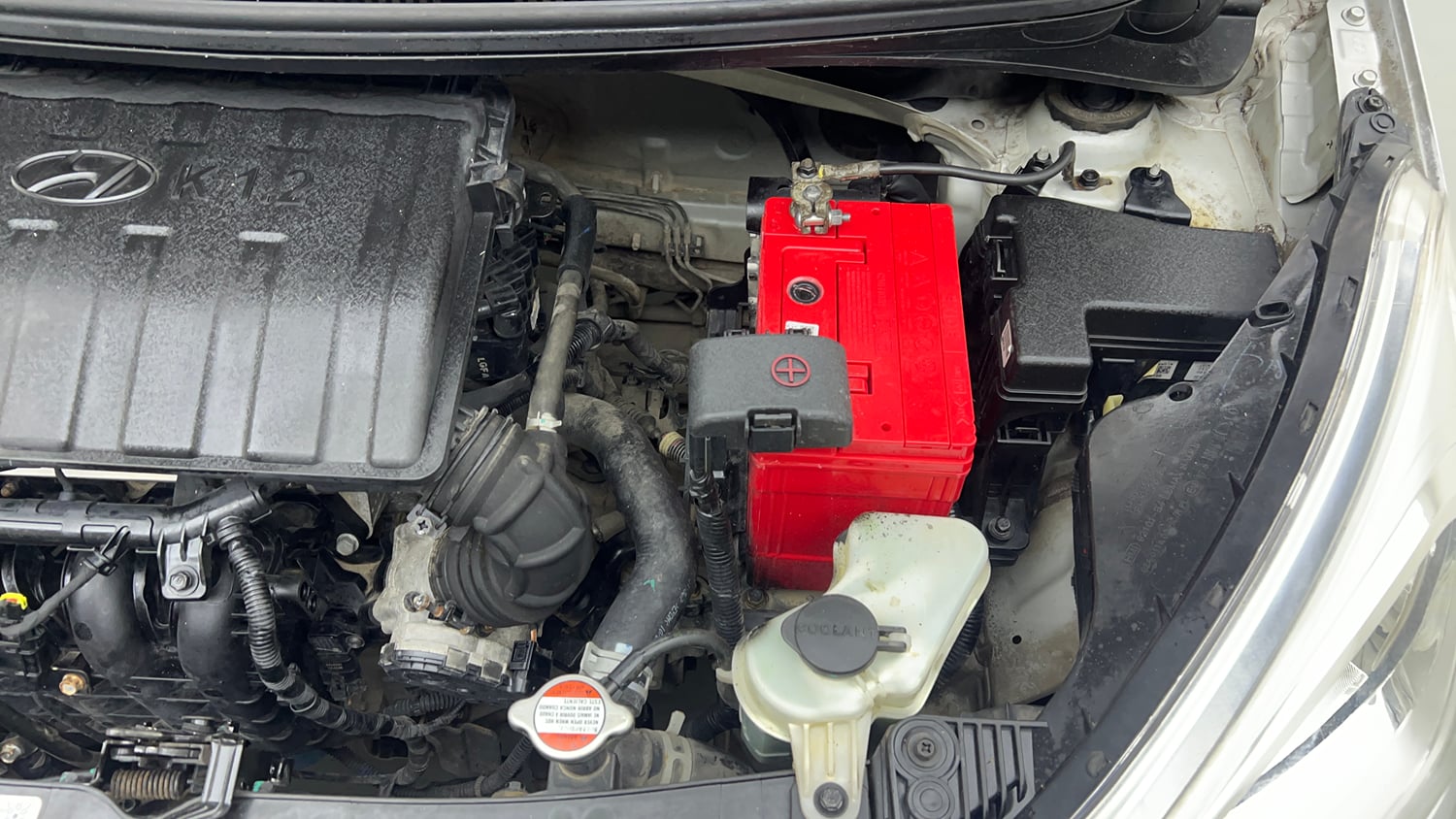 Used 2016 Hyundai Grand i10 Sportz 1.2 Kappa VTVT Petrol Manual engine ENGINE LEFT SIDE VIEW