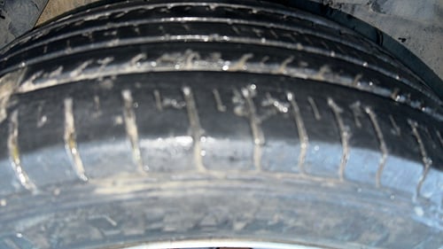 Used 2023 Tata Nexon XE Petrol Manual tyres RIGHT FRONT TYRE TREAD VIEW