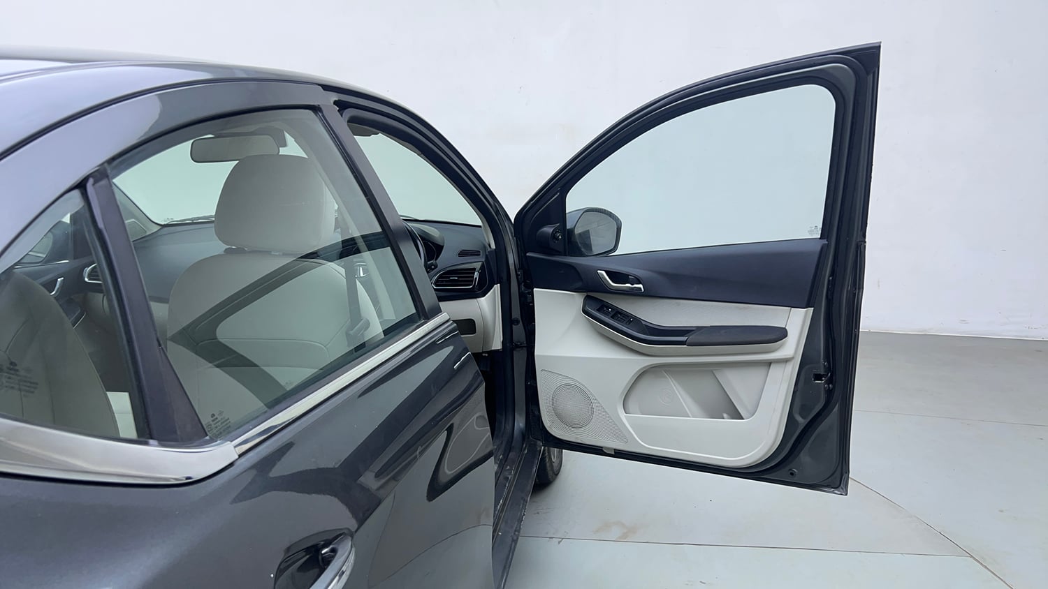 Used 2023 Tata Tigor XZA Plus Leatherette Pack Petrol Automatic interior RIGHT FRONT DOOR OPEN VIEW