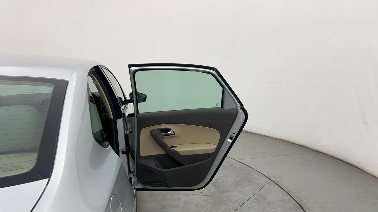 Used 2021 Volkswagen Vento Highline 1.0L TSI Petrol Manual interior RIGHT REAR DOOR OPEN VIEW