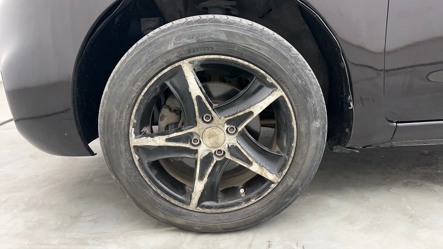 Used 2016 Nissan Micra XL CVT Petrol Automatic tyres LEFT FRONT TYRE RIM VIEW