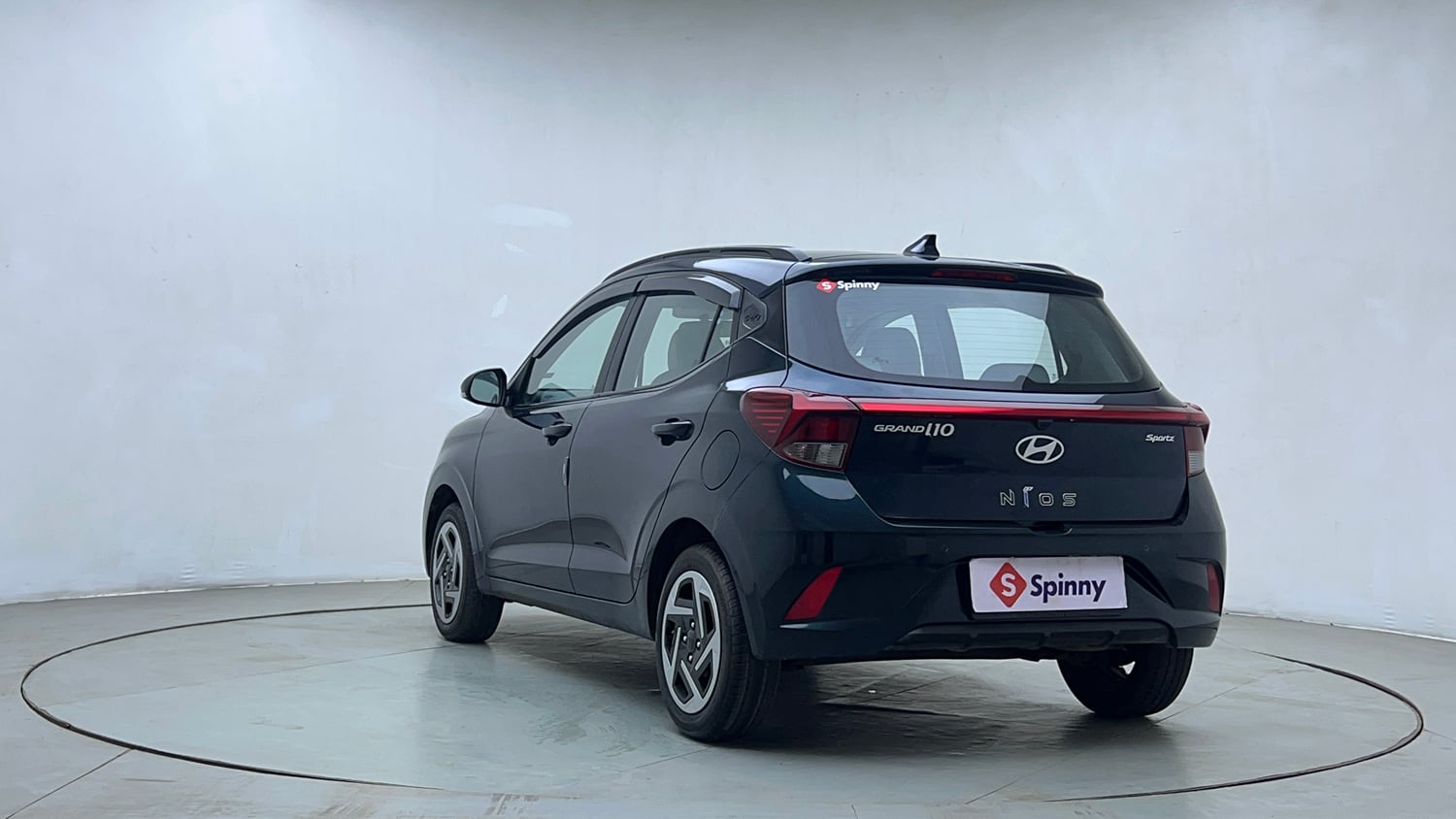 Used 2024 Hyundai Grand i10 Nios Sportz 1.2 Kappa VTVT Petrol Manual exterior LEFT REAR CORNER VIEW