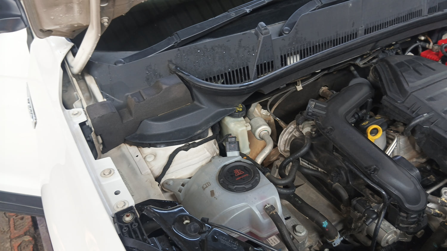 Used 2021 Skoda Kushaq Active 1.0 TSI MT Petrol Manual engine ENGINE RIGHT SIDE HINGE & APRON VIEW