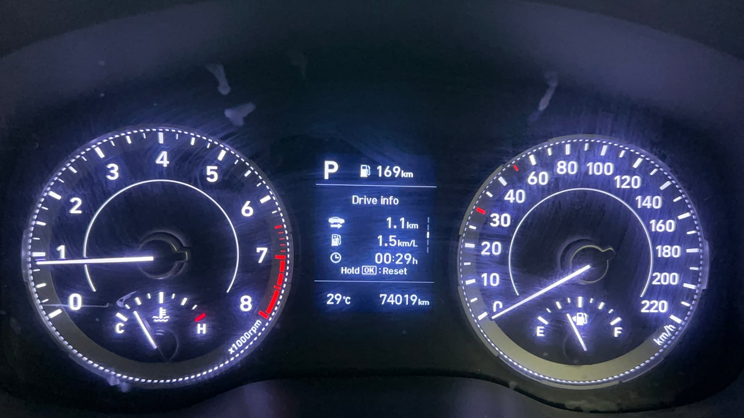Used 2019 Hyundai Venue SX Plus 1.0 Turbo DCT Petrol Automatic interior CLUSTERMETER VIEW