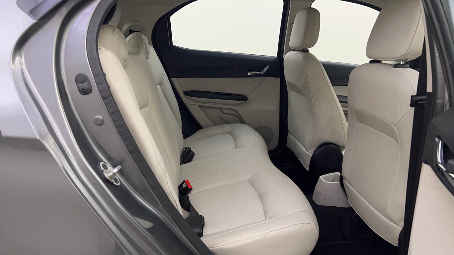 Used 2023 Tata Tiago EV XZ Plus Tech LUX Long Range Electric Automatic interior RIGHT SIDE REAR DOOR CABIN VIEW