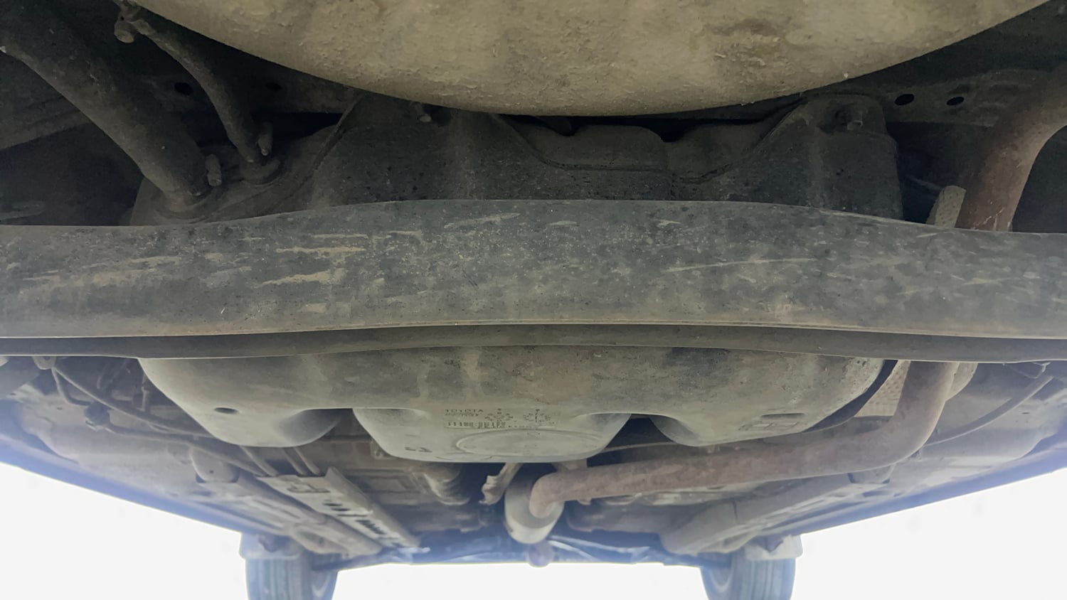 Used 2018 Toyota Etios Liva V Petrol Manual extra REAR UNDERBODY VIEW (TAKEN FROM REAR)