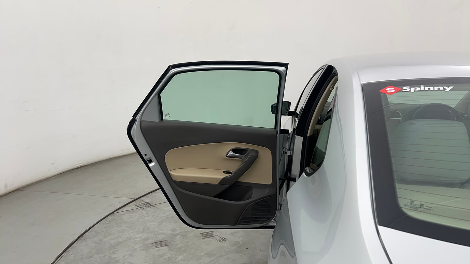 Used 2021 Volkswagen Vento Highline 1.0L TSI Petrol Manual interior LEFT REAR DOOR OPEN VIEW