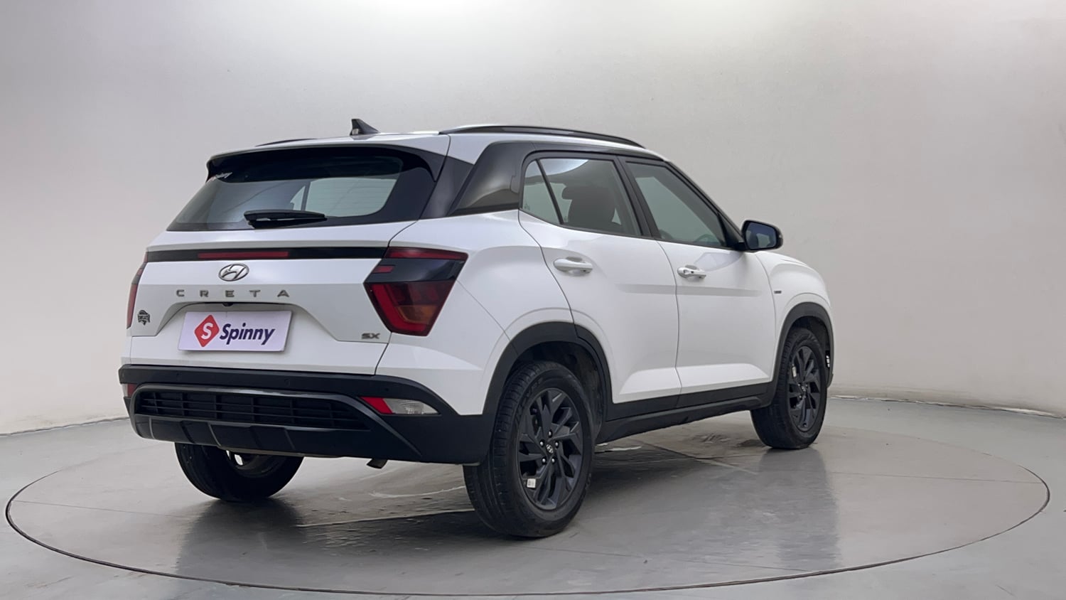 Used 2022 Hyundai Creta SX (O) 1.5 Petrol IVT Knight Petrol Automatic exterior RIGHT REAR CORNER VIEW