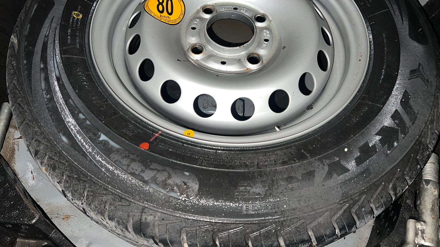 Used 2023 Tata Tigor XZ CNG Cng Manual tyres SPARE TYRE VIEW