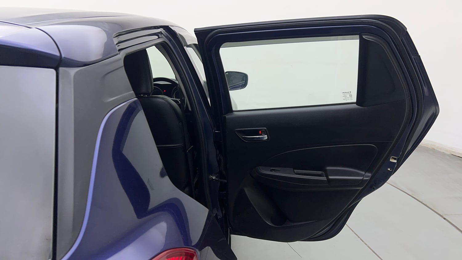 Used 2021 Maruti Suzuki Swift VXi Petrol Manual interior RIGHT REAR DOOR OPEN VIEW
