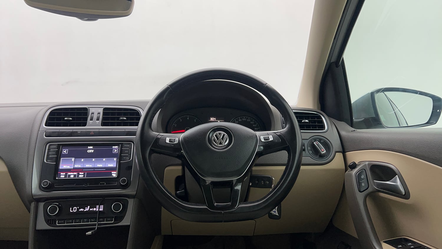 Used 2021 Volkswagen Vento Highline 1.0L TSI Petrol Manual interior STEERING VIEW