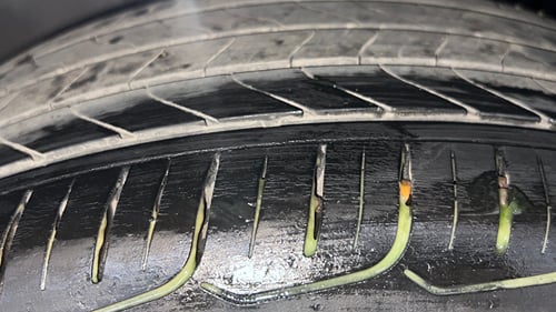 Used 2020 Hyundai Elite i20 Asta 1.2 (O) Petrol Manual tyres RIGHT FRONT TYRE TREAD VIEW