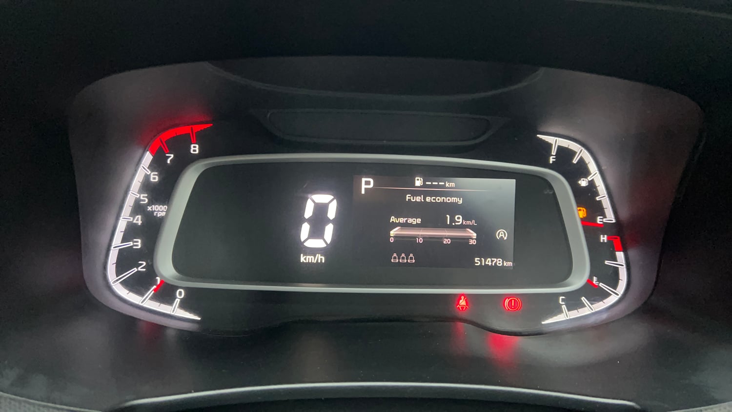 Used 2023 Kia Sonet X Line 1.0 DCT Petrol Automatic interior CLUSTERMETER VIEW