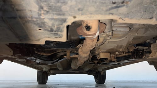Used 2023 Tata Nexon XE Petrol Manual extra FRONT LEFT UNDERBODY VIEW