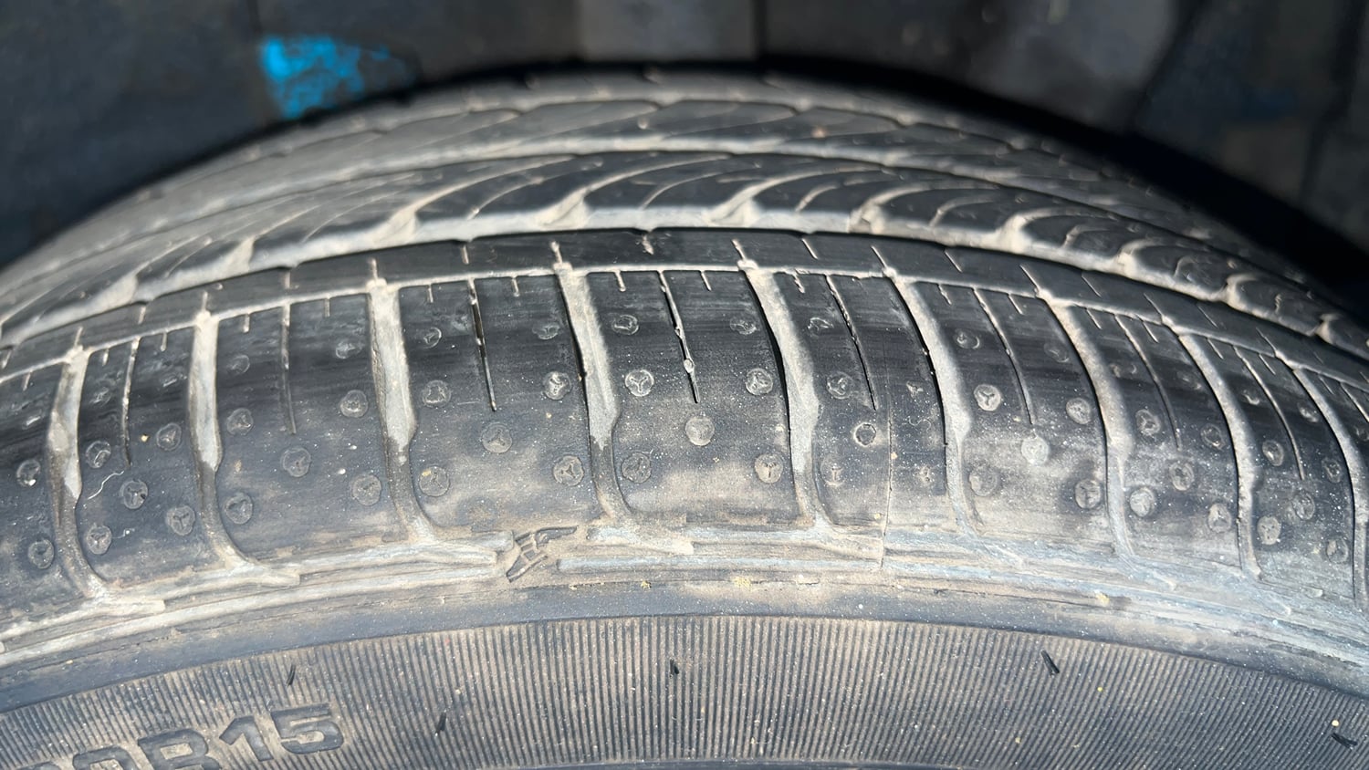 Used 2024 Hyundai Grand i10 Nios Sportz 1.2 Kappa VTVT Petrol Manual tyres LEFT REAR TYRE TREAD VIEW