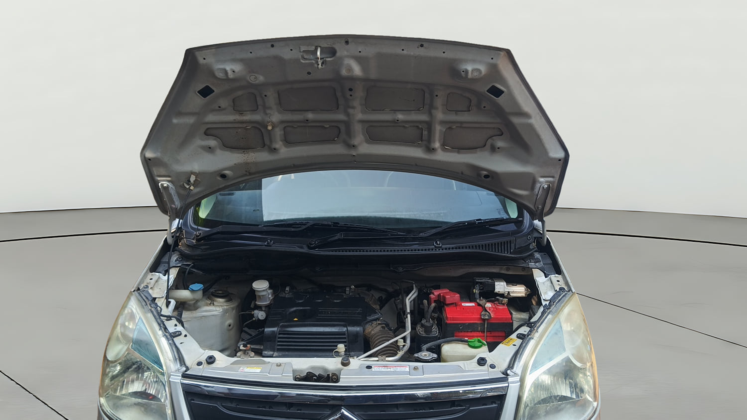 Used 2016 Maruti Suzuki Wagon R 1.0 VXI AMT Petrol Automatic engine ENGINE & BONNET OPEN FRONT VIEW